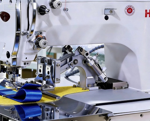 Robust electronic bar tacking machine